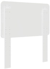 vidaXL Κεφαλάρι με κεφαλάρι Λευκό 90 cm Επεξεργασμένο ξύλο