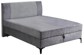 Double Bed Maestro Bliss with Storage space Grey - Light Grey 165x209x115 cm