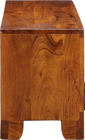 vidaXL Ντουλάπι τηλεόρασης πολύχρωμο 110x30x40 μασίφ ξύλο ακακίας