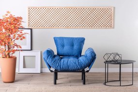 Πολυθρόνα Μπλε NITTA SINGLE 70x95x85