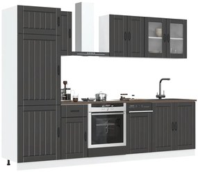vidaXL Σετ Ντουλάπια Κουζίνας 8 Τεμαχίων Kalmar Επεξεργασμένο Ξύλο