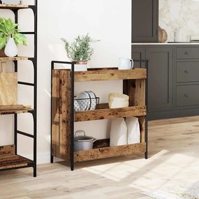 vidaXL Καρότσι Κουζίνας Παλαιό ξύλο 70 x 30 x 82 εκ Επεξεργασμένο ξύλο