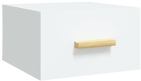 vidaXL Κομοδίνα Επιτοίχια 2 τεμ. Λευκά 35x35x20 εκ.
