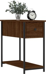 vidaXL Κομοδίνο Καφέ Δρυς 30 x 60 x 60 εκ. από Επεξεργασμένο Ξύλο