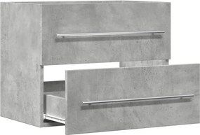 vidaXL Ντουλάπι Νιπτήρα Γκρι Σκυροδέμ. 60 x 38,5 x 48 εκ. Επεξ. Ξύλο
