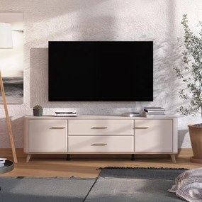 Έπιπλο τηλεόρασης DARWEN 180 3K2F2V Cashmere - Artisan Oak 180x40x53εκ. 180x40x53 εκ.