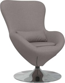 vidaXL Κάθισμα-αυγό Taupe 63 x 73 x 90 εκ ύφασμα