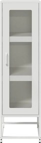 vidaXL Highboard Λευκό 36x39x123 cm από χάλυβα ψυχρής έλασης