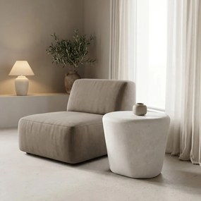 Βοηθητικό τραπέζι Fedris pakoworld mdf λευκό Φ56x45εκ