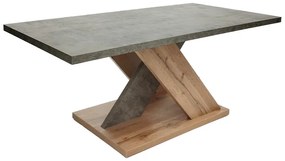 Τραπέζι σαλονιού Solange σε γκρι-sonoma απόχρωση 110x55x47.5εκ Υλικό: PARTICLE BOARD WITH LPL 049-000102