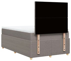 ΚΡΕΒΑΤΙ BOXSPRING ΜΕ ΣΤΡΩΜΑ TAUPE 120X200 ΕΚ. ΥΦΑΣΜΑΤΙΝΟ 3294327