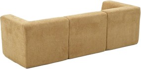 Τριθέσιος Καναπές Καφέ RAKS 85x245x70