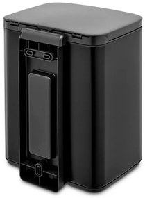 Κάδος Brabantia Bo Small 1006629, 7 L, Ομαλό και αθόρυβο άνοιγμα, Αντιολισθητική βάση, Μαύρο