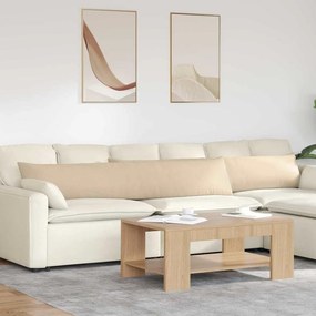 vidaXL Μαξιλάρι Καναπέ 2 pcs Κρεμ 200 x 40 εκ. ύφασμα