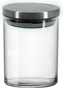 Δοχείο Με Μεταλλικό Πώμα Διάφανο Γυαλί 800ml