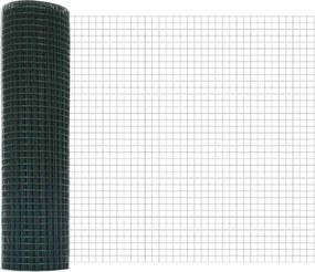 vidaXL Στύλος Περιφράξεων Πράσινο 100 x 0,5 μ (25 x 25 mm διχτυού)