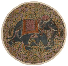 Χαλί ArteLibre Ελέφαντας Πολύχρωμο Βαμβακερό 120x120cm-05154474