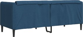 vidaXL Καναπές Διθέσιος Μπλε Υφασμάτινος