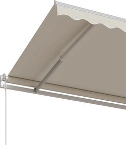 vidaXL Τέντα Συρόμενη Αυτόματη Κρεμ 500x350 εκ.