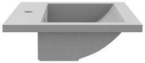 vidaXL Νιπτήρας Γκρι 600 x 450 x 120 χιλ. Γρανιτένιος