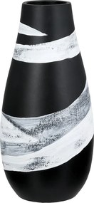 Βάζο Στρογγυλό Κεραμικό Μαύρο D14X29Cm D14X29Cm