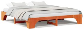 vidaXL Σκελετός Κρεβατιού Καφέ κεριού 207 x 187 x 30 εκ.