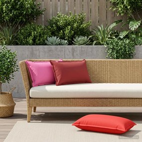 vidaXL Κάλυμμα Μαξιλαριού 2 τμχ. HOUTEN Ροζ 40 x 80 cm Πολυεστέρας