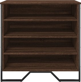 vidaXL Παπουτσοθήκη Καφέ Δρυς 80x38x78 εκ. από Επεξεργασμένο Ξύλο