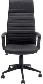Καρέκλα Γραφείου Labora High Δερματίνη Μαύρη 58x56x127.5εκ - Μαύρο