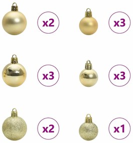 vidaXL Τεχνητό Χριστουγεννιάτικο Δέντρο με 150 LED Πράσινο 120 cm