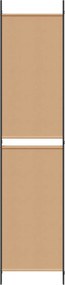 vidaXL 3-Panel Room Divider Μπεζ 150 x 220 cm Ύφασμα