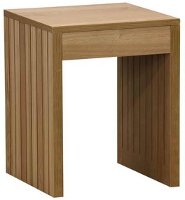 Βοηθητικό τραπέζι Focused pakoworld MDF φυσικό 40x40x50εκ