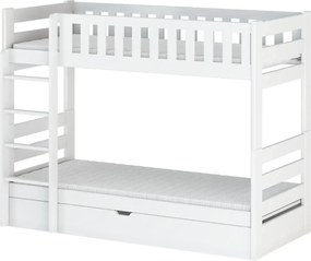 FOCUS 90x200 white bunk bed Lano Furniture