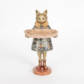 Διακοσμητική Γάτα 752-26020 15,5x14x27cm Multi Estheti Home Πολυρεσίνη