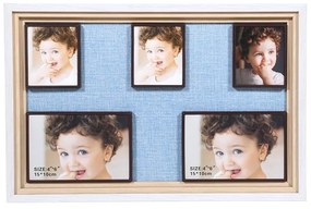 Κορνίζα 5 Θέσεων 373-91-914 25x40 8266-5 Blue Wood