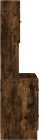 vidaXL Ντουλάπι Κουζίνας Καπνιστή Δρυς 95x50x180 εκ. Επεξεργ. Ξύλο