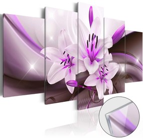 Πίνακας σε ακρυλικό γυαλί - Violet Desert Lily [Glass] - 100x50