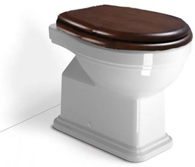 GSI Classic 871000W Λεκάνη Υψηλής Πίεσης Κατωστόμια 54cm με Κάλυμμα Βαρέως Τύπου Ξύλινο Μασίφ Αποσπώμενο