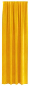 vidaXL Κουρτίνες 2 pcs κίτρινο μουσταρδί 140 x 245 cm Βελούδο