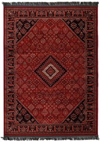 Κλασικό χαλί Afgan 306A D.RED BLACK Royal Carpet - 80 x 2000 cm