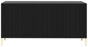 Ντουλάπι Nashville C101, Μαύρο, 80x154x38cm, 45 kg, Ινοσανίδες μέσης πυκνότητας, Πλαστικοποιημένη μοριοσανίδα | Epipla1.gr