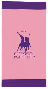 Πετσέτα Θαλάσσης 4047 Pink-Purple Greenwich Polo Club Θαλάσσης 90x170cm 100% Βαμβάκι