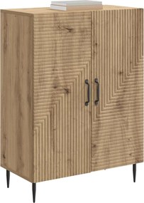 vidaXL Πλαϊνό γραφείο Artisan Δρυς 66 x 34,5 x 89,5 εκ