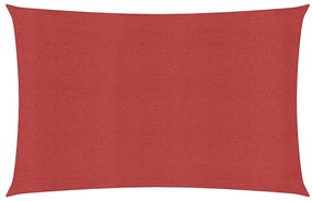 vidaXL Πανί Σκίασης Κόκκινο 2,5 x 4,5 μ. από HDPE 160 γρ./μ²