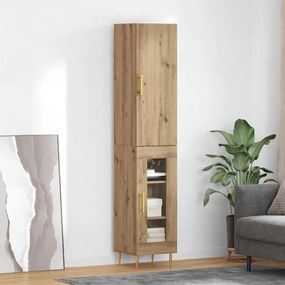 vidaXL Highboard 2 pcs Artisan Oak 34,5 x 34 x 180 εκ.