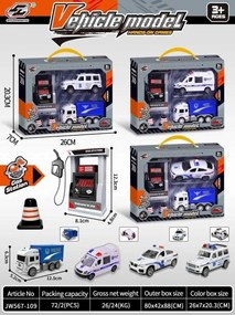 Σετ αστυνομικά οχήματα με αξεσουάρ - JW567-109 - 917173