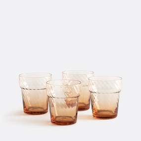 Σετ 4 χρωματιστά στριφτά ποτήρια, Jill