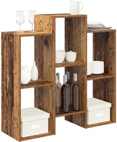 vidaXL Πλαϊνό γραφείο Παλιό ξύλο 90 x 30 x 90 cm