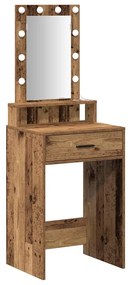 vidaXL Τραπέζι περιποίησης Καφέ 50 x 41 x 140 εκ. Επεξεργασμένο ξύλο