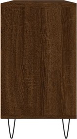 vidaXL Ντουλάπι Μπάνιου Καφέ Δρυς 80 x 33 x 60 εκ. Επεξεργασμένο Ξύλο